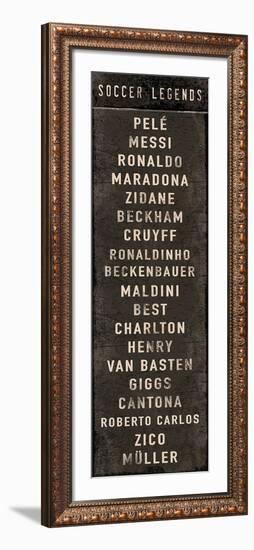 Soccer Legends-The Vintage Collection-Framed Giclee Print