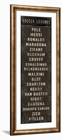 Soccer Legends-The Vintage Collection-Framed Giclee Print