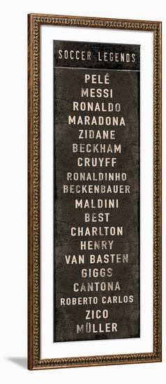 Soccer Legends-The Vintage Collection-Framed Giclee Print