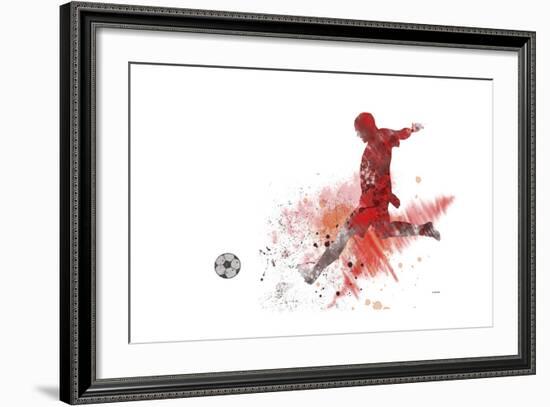 Soccer Player 01-Marlene Watson-Framed Giclee Print