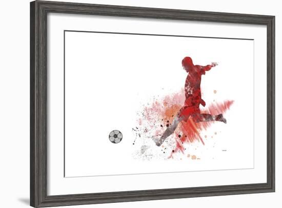 Soccer Player 01-Marlene Watson-Framed Giclee Print