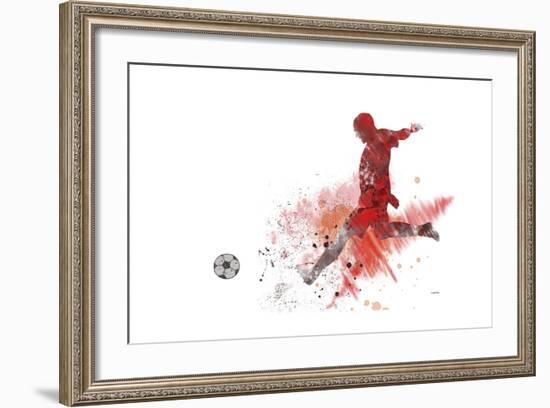 Soccer Player 01-Marlene Watson-Framed Giclee Print