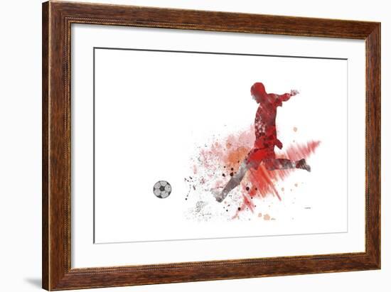 Soccer Player 01-Marlene Watson-Framed Giclee Print