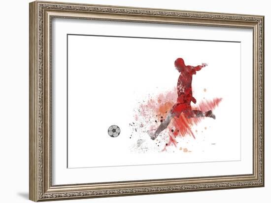 Soccer Player 01-Marlene Watson-Framed Giclee Print