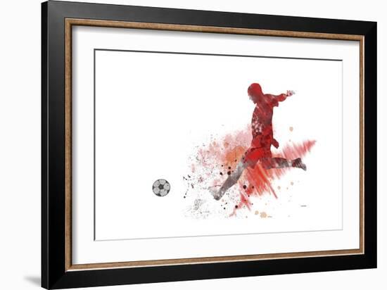 Soccer Player 01-Marlene Watson-Framed Giclee Print