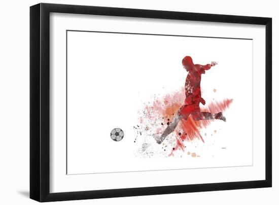 Soccer Player 01-Marlene Watson-Framed Giclee Print