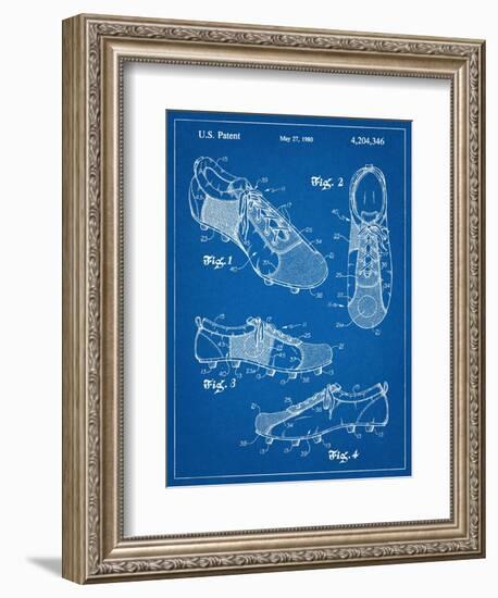 Soccer Shoes Patent-null-Framed Art Print