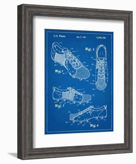 Soccer Shoes Patent-null-Framed Art Print