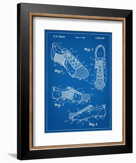 Soccer Shoes Patent-null-Framed Art Print