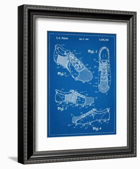 Soccer Shoes Patent-null-Framed Art Print