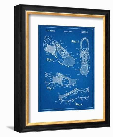 Soccer Shoes Patent-null-Framed Art Print