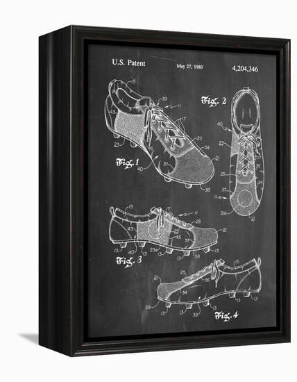 Soccer Shoes Patent-null-Framed Stretched Canvas