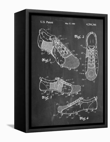 Soccer Shoes Patent-null-Framed Stretched Canvas