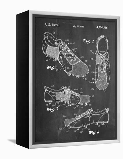 Soccer Shoes Patent-null-Framed Stretched Canvas