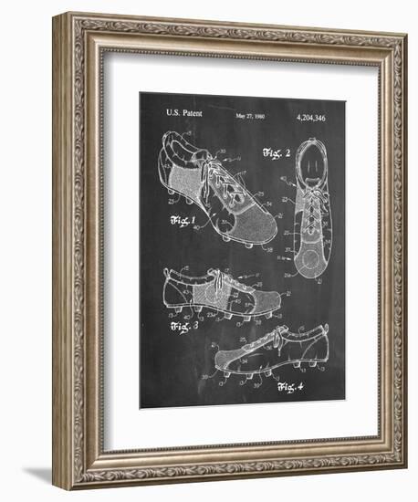 Soccer Shoes Patent-null-Framed Premium Giclee Print