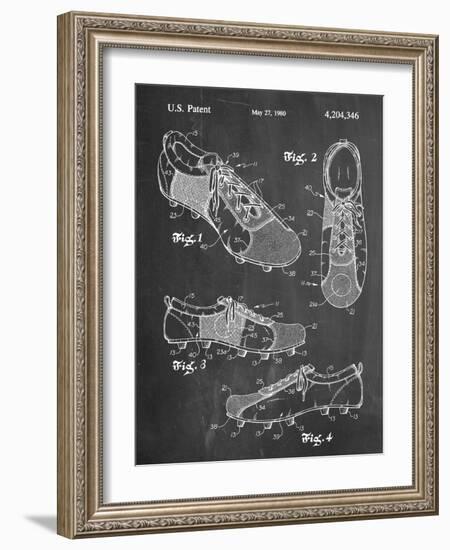 Soccer Shoes Patent-null-Framed Art Print