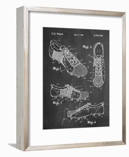 Soccer Shoes Patent-null-Framed Art Print