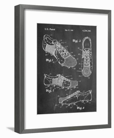 Soccer Shoes Patent-null-Framed Art Print