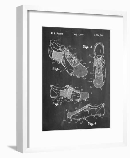 Soccer Shoes Patent-null-Framed Art Print