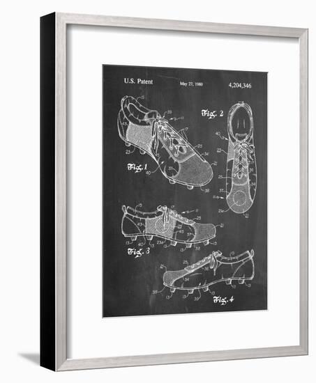 Soccer Shoes Patent-null-Framed Art Print