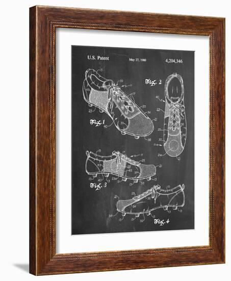 Soccer Shoes Patent-null-Framed Art Print