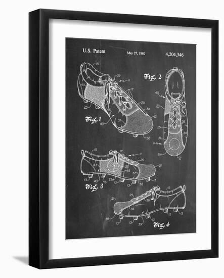 Soccer Shoes Patent-null-Framed Art Print