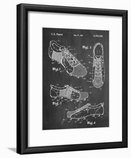 Soccer Shoes Patent-null-Framed Art Print