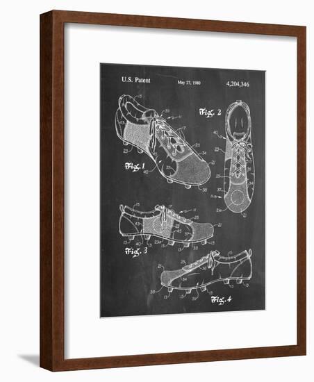 Soccer Shoes Patent-null-Framed Art Print