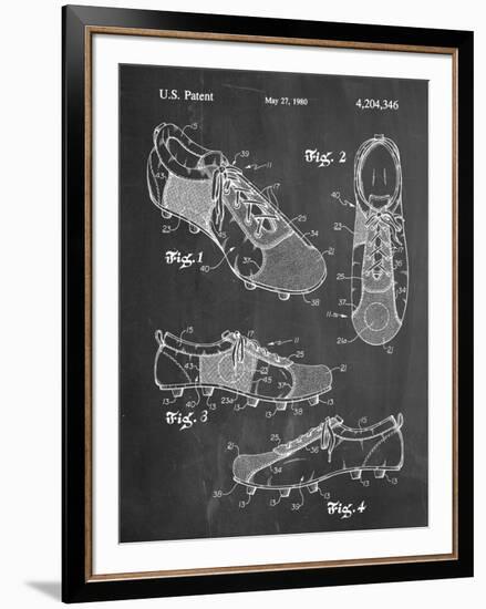 Soccer Shoes Patent-null-Framed Art Print