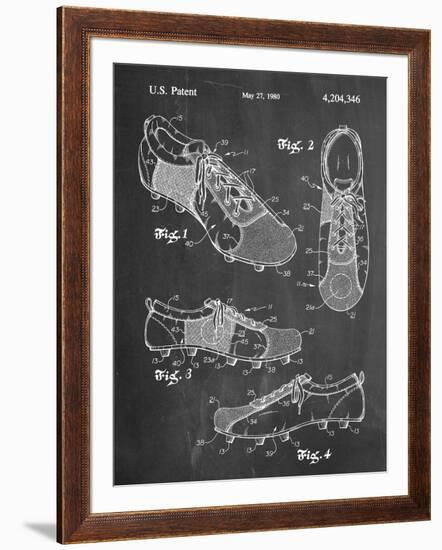 Soccer Shoes Patent-null-Framed Art Print