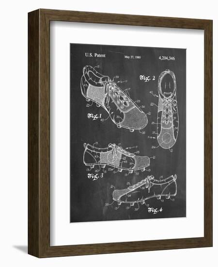 Soccer Shoes Patent-null-Framed Art Print