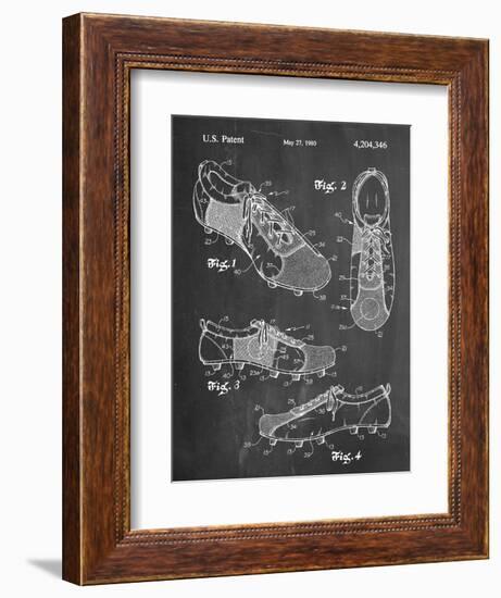 Soccer Shoes Patent-null-Framed Art Print