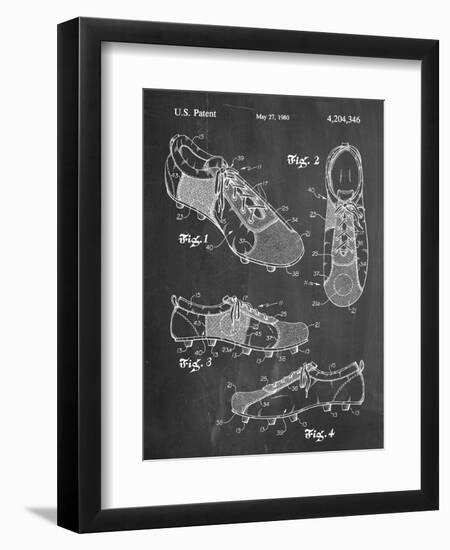 Soccer Shoes Patent-null-Framed Art Print