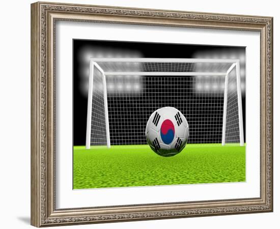 Soccer South Korea-koufax73-Framed Art Print