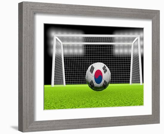 Soccer South Korea-koufax73-Framed Art Print