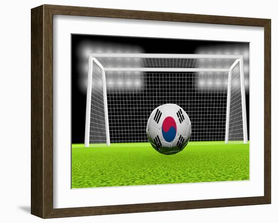 Soccer South Korea-koufax73-Framed Art Print