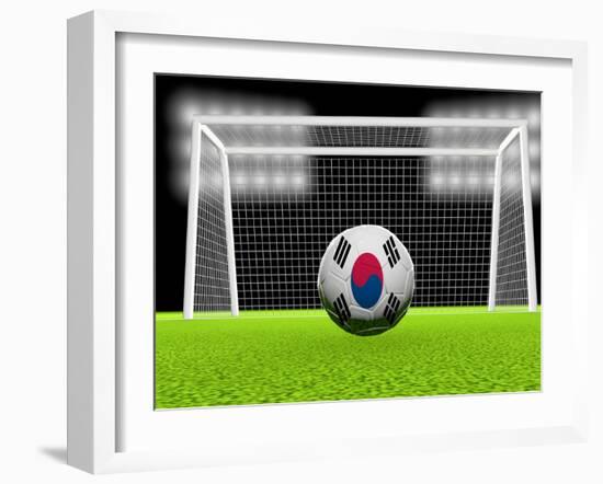 Soccer South Korea-koufax73-Framed Art Print