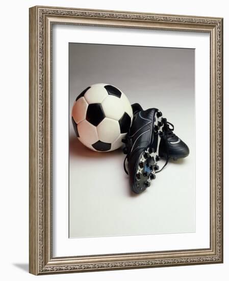 Soccer Still Life-null-Framed Photographic Print