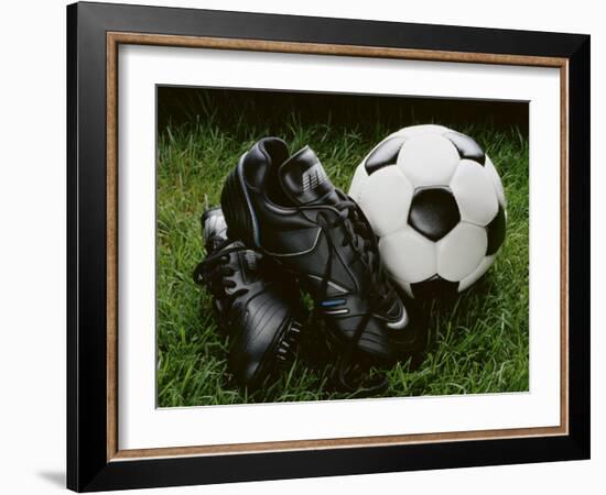 Soccer Still Life-null-Framed Photographic Print