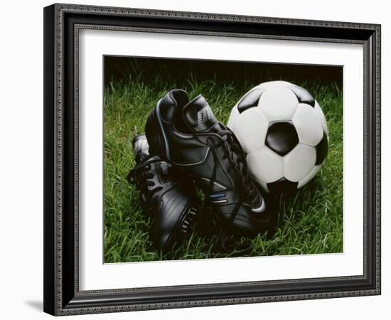 Soccer Still Life-null-Framed Photographic Print