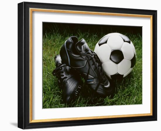 Soccer Still Life-null-Framed Photographic Print