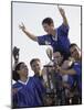 Soccer Team with Trophy-null-Mounted Photographic Print