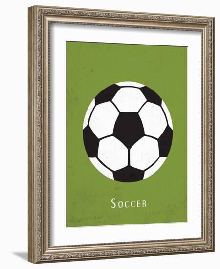 Soccer-null-Framed Art Print