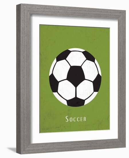 Soccer-null-Framed Art Print