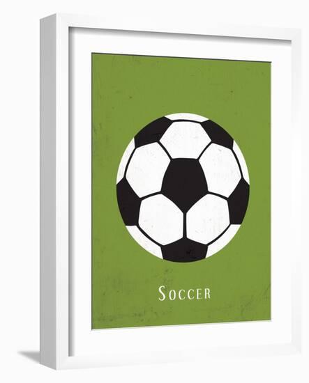 Soccer-null-Framed Art Print