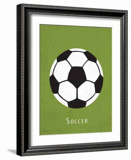 Soccer-null-Framed Art Print