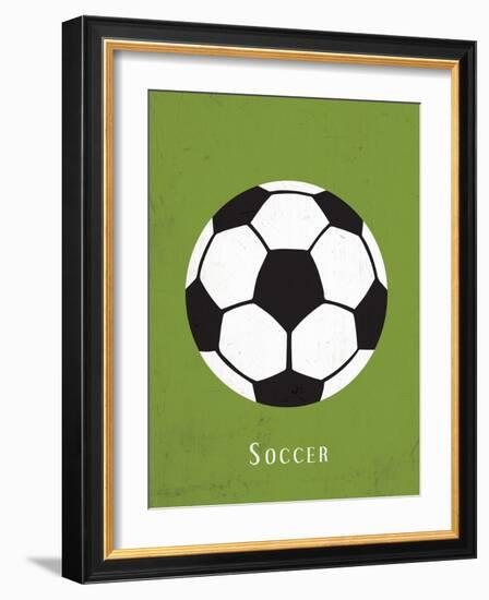 Soccer-null-Framed Art Print