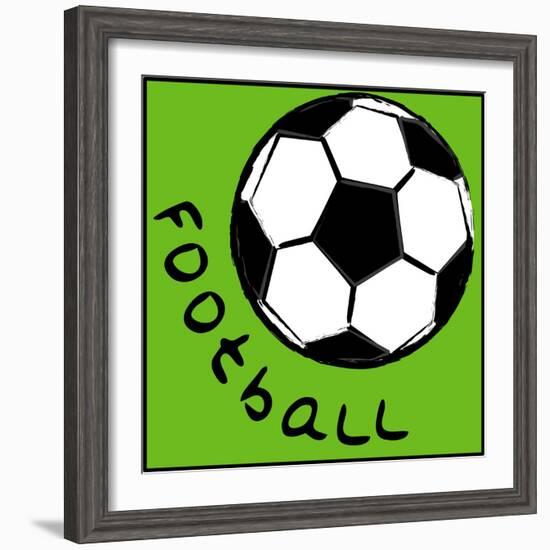 Soccerball-null-Framed Giclee Print