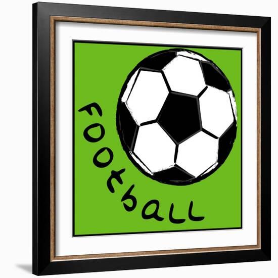 Soccerball-null-Framed Giclee Print