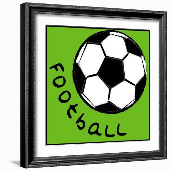 Soccerball-null-Framed Giclee Print